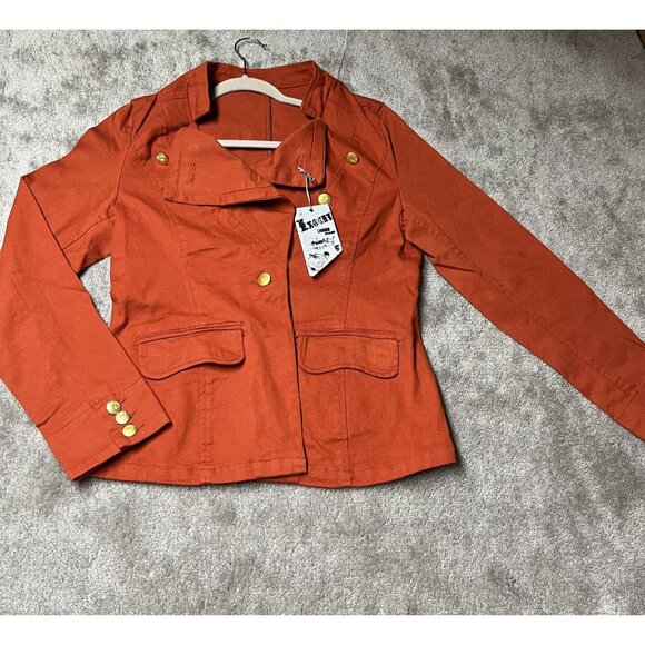 Junior Exocet Womens Rust Orange Blazer 3XL fits MED-LG - Picture 9 of 9